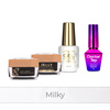 MollyNails PRO MATCH SYSTEM 3+1 Milky: 3 Aufbau-Gele + Doctor Top 10 g