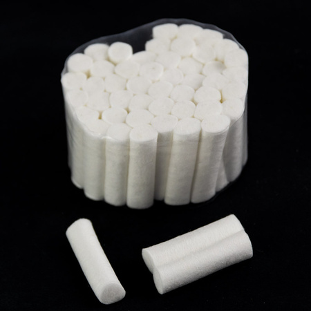 MollyLac cotton roll separators for pedicure (length 38 mm, diameter 10 mm) 20 packs of 50 pieces, 1000 pieces