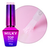 Top Milky MollyNails – milchiger No-Wipe-Lack ohne Abwischen, Milky Blush, HEMA-/Di-HEMA-frei, 10 g