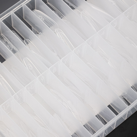 Double sandwich dual forms for nail construction Sandwich dual forms oval W557 MollyNails 240 pcs