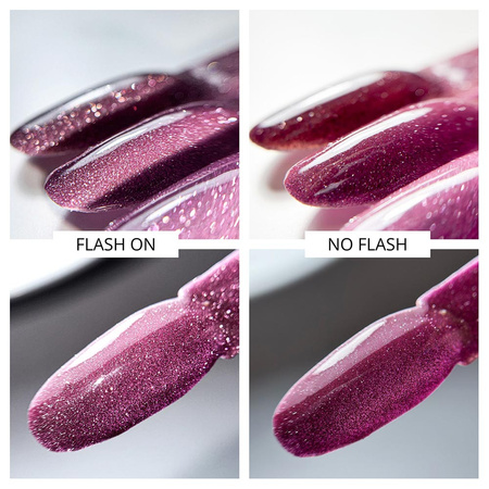 Esmalte híbrido MollyNails Flashing Lights Prestige sin HEMA ni Di-HEMA, 8 g, n.º 561