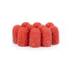 Cappucci per pedicure 7 mm, grana 60, 10 pezzi, Fabric Podo AlleMed, arancione