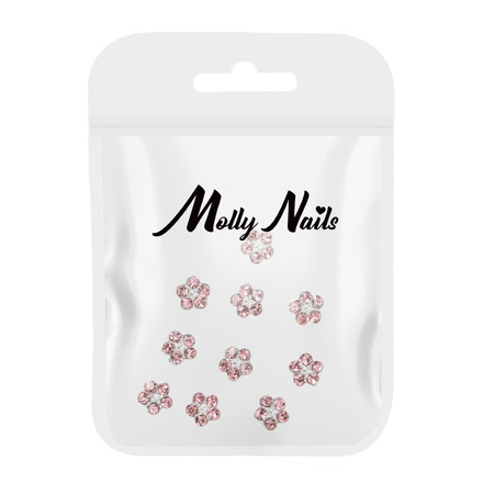 3D-Blumen-Nageldekorationen von MollyNails K1123, 10 Stück