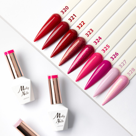 La Vie en Rouge No. 322 Deep Obsession LED/UV Gel Polish by MollyNails, HEMA/Di-HEMA Free, 8g