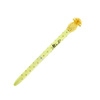 Stylo élégant MollyLac jaune doré, orné d'un ananas décoratif