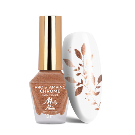 Esmalte para estampado MollyNails PRO Stamping Chrome Copper n.º 25, 10 ml