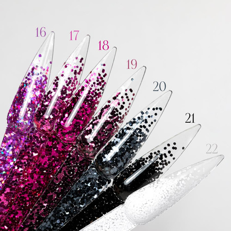 Nageldekoration: Mini-Waben-Sticker „Jety Nr. 18“, 5 g