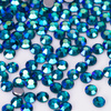 Strass per unghie in vetro SS5 Blue Zircon AB circa 50 pezzi.