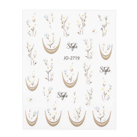 Autocollants pour ongles « Fleurs » JO-2719