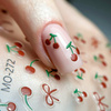 Autocollants pour ongles 5D autocollants en forme de cerises MO-272