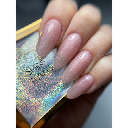 HEMA/Di-HEMA Free nail builder gel with tea tree oil MollyNails HerbaLine Shiny Flakes by Gosia Kruś 15g