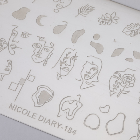 Stempelplatte mit Motiven von Nicole Diary Nr. 184