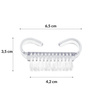 Petite brosse transparente pour manucure et poussière, lot de 10