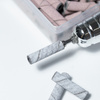Cappucci per manicure e pedicure, mandrini, inserti abrasivi, cilindro lungo 3 mm, grana 240, rosa, 50 pezzi