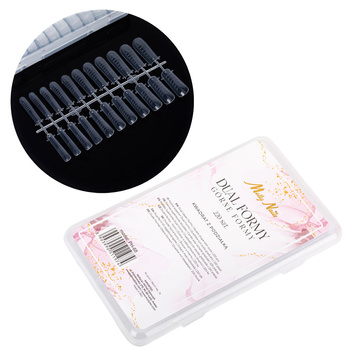 Oberformen für Nägel, Dualformen für Gel, Acrylgel und Acryl, quadratisch mit Skala, MollyNails, 220 Stück, Modell PH-68