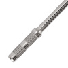 Steel mandrel for abrasive caps, 38 mm, silver with teeth