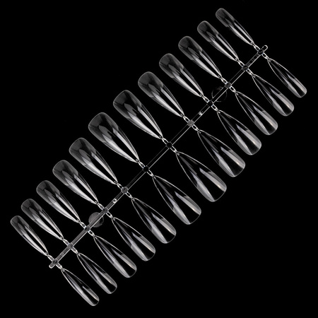 Tips per l'allungamento rapido delle unghie Flexi Tips MollyNails a mandorla, 240 pezzi