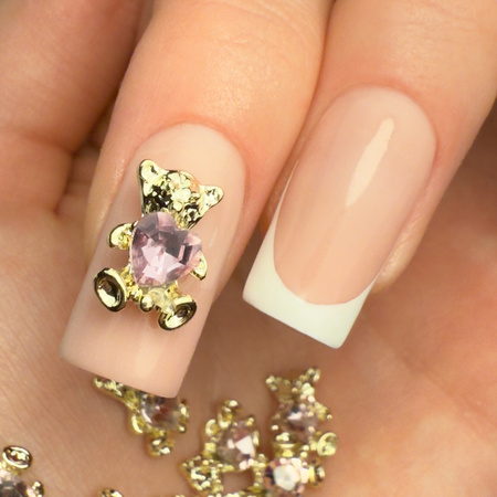 Décorations pour ongles « oursons » 3D MollyNails n° 4, 10 pièces