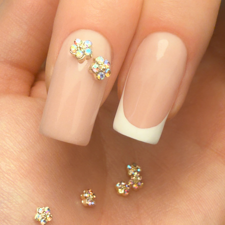 Прикраси для нігтів «Квіточки 3D» MollyNails K1119, 10 шт.