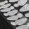 Combo-Set mit zwei Silikonformen für French-Maniküre von MollyLac, Mandelform, 12 Stück