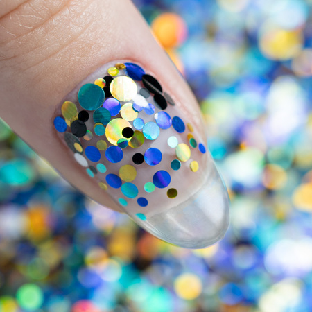 Bunte Nagelverzierung Pop-Up! Sommersprossen, Konfetti, Tropfen, Punkte, Kreise – Princess Nails Nr. 10, 20 g