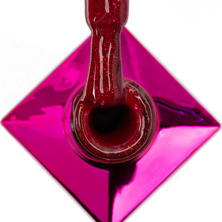 Lakier hybrydowy MollyNails Bling it on! Red me now 8g Nr 506
