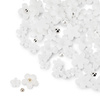 Nageldekoration: Acrylblumen + MollyNails-Kügelchen, weiß, 150 Stück