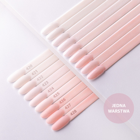 Esmalte híbrido LED/UV Gel Polish Idylle n.º 424 Madame French MollyNails sin HEMA/Di-HEMA, 8 g