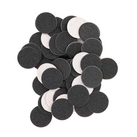 Abrasive caps, replaceable discs, 240 grit, for PodoDisk, size S, 15 mm, 50 pcs.