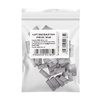 Capuchones para manicura y pedicura, mandriles, recubrimientos abrasivos, cilindros mini blancos de 3 mm, grano 180, 50 unidades.