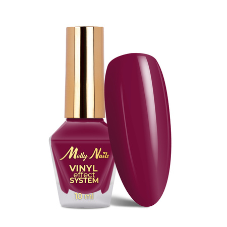 STEP 2 Classic Nail Polish: Color Lacquer Vinyl Effect System by MollyNails, Fuchsia, 10 ml