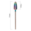 Professional cobalt-tungsten rainbow bur, model Flame 2 M 3/32" No. 2