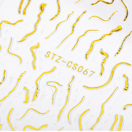 Selbstklebende Nagelsticker STZ-CS067, goldfarben