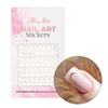 Naklejki samoprzylepne na paznokcie/ French/ Francuska linia uśmiechu 48szt gold STZ-CS169 MollyNails
