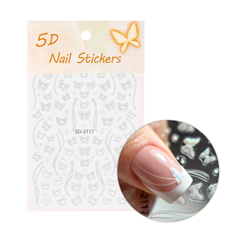 Adhesivos para uñas 5D autoadhesivos con forma de lazo SD-2117
