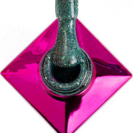 Smalto ibrido magnetico con effetto occhio di gatto Cat Eye Foxy Eyes Eye Of The Ocean MollyLac 10 g n. 556