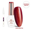 La Vie en Rouge No. 323 Glow & Passion LED/UV Gel Polish by MollyNails—HEMA/Di-HEMA Free—8g+ FREE Glitter Sample Book