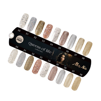 Collezione MollyNails Queens Of Life: lucida e opaca, 9 colori