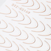 Adhesivos para uñas / French / Línea de sonrisa francesa, 48 unidades, rosa dorado, STZ-CS169