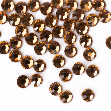 SS10 Light Topaz glass nail rhinestones, approx. 50 pcs.