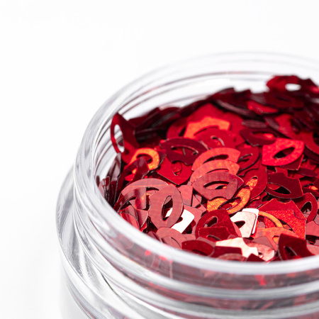 Nageldekoration „Rote Lippen“ von MollyNails, 2 g