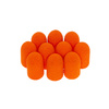 Pedicure-Kappen 7 mm, Körnung 150, 10 Stück, Fabric Podo AlleMed, Orange