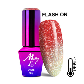 Vernis hybride MollyLac Thermo Flashing Lights Strangelove 10 g n° 691