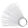 Échantillonneur « ballerina » sur roue pour gels, vernis hybrides et poudres, transparent, 50 pièces