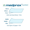 Pañuelo desechable de papel y plástico para maquillaje, 30 cm x 20 m, Medprox Comfort, rosa