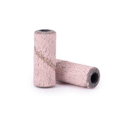 Cappucci per manicure e pedicure, mandrini, ricambi abrasivi, mini cilindri da 3 mm, grana 240, rosa, 50 pezzi