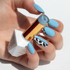 Esmalte híbrido MollyNails Blue Sky Baby Blue sin HEMA ni Di-HEMA, 8 g, n.º 110