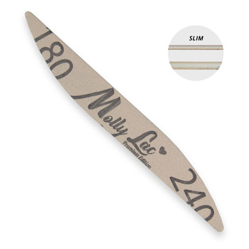 Nail file, safe package, boat shape, wave shape, ellipse shape, MollyLac slim 180/240