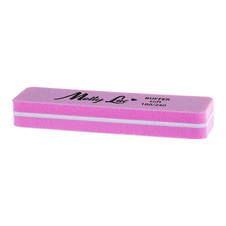 Двостороння полірувальна машина Buffer mini, широка, Soft 180/240, рожева, MollyLac