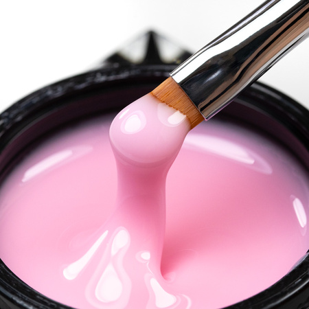 MollyNails Angel Pink HEMA/Di-HEMA Free 15 g medium-thickness self-leveling builder gel